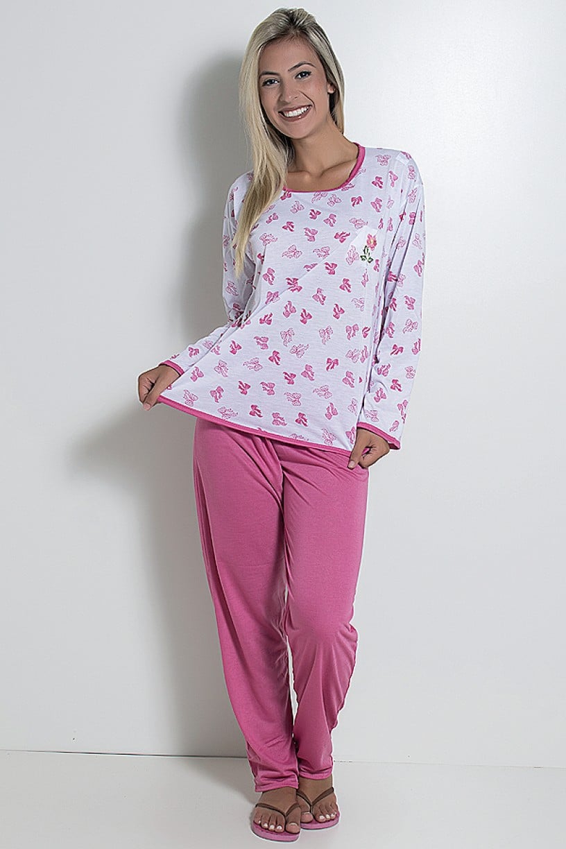 Pijama Longo 075 (Pink)