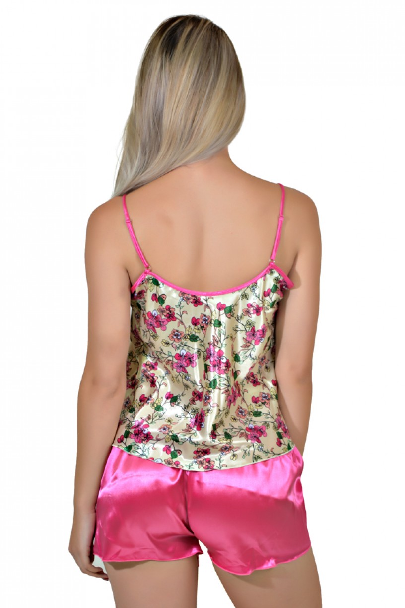 Babydoll Feminino 001 (Pink estampado)