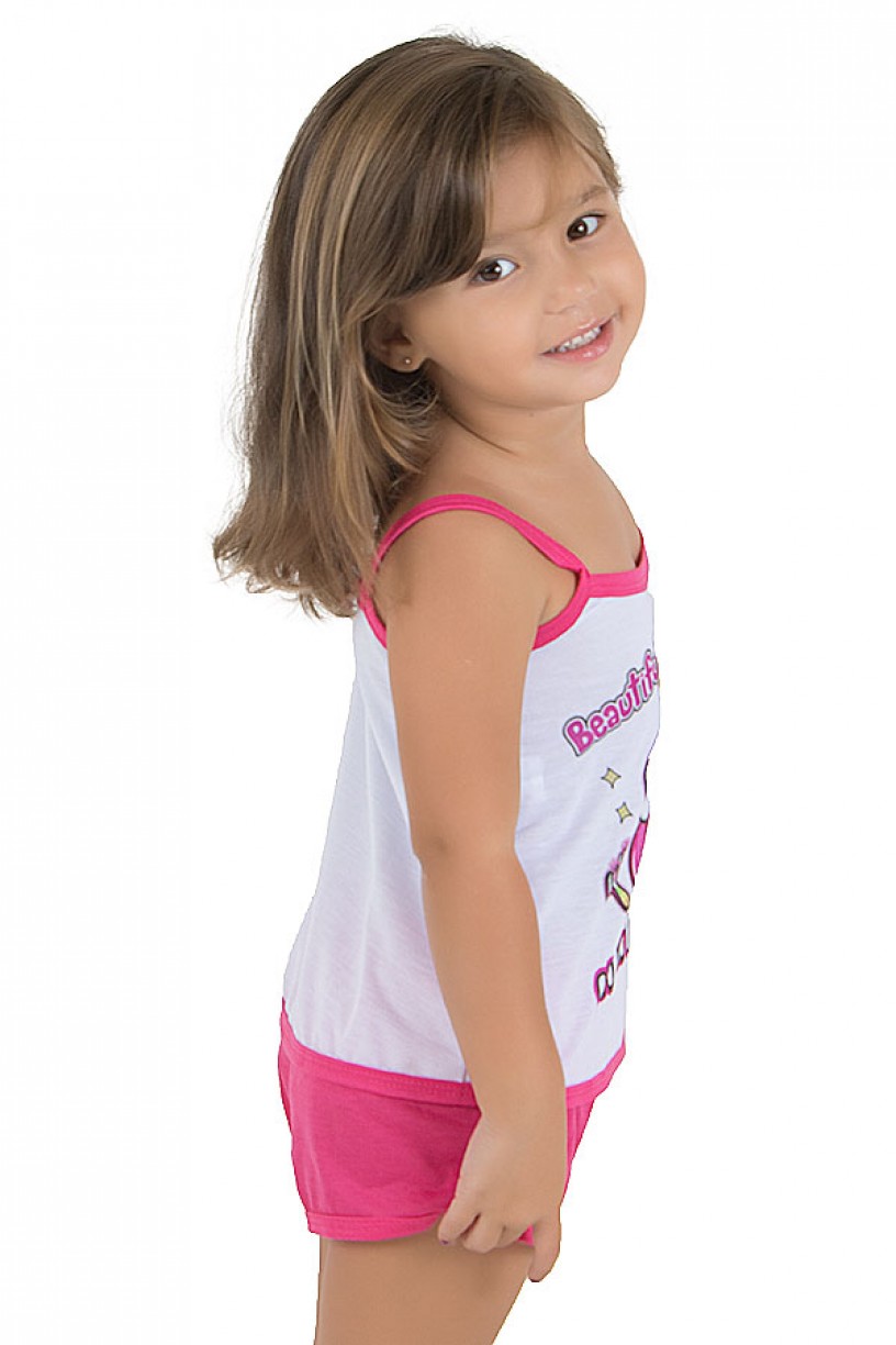 Baby-doll de Malha Infantil 035 (Pink) | Ref.: CEZ-PA035-004