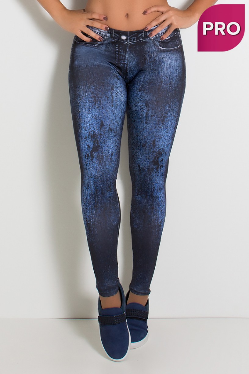 Legging Sublimada PRO (Jeans Degradê) | Ref: NTSP34