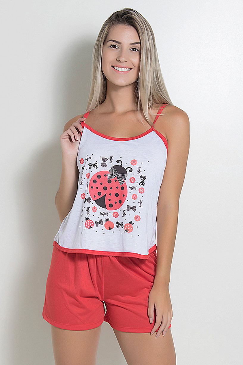 Babydoll Feminino 023 (Vermelho) AB | Ref: CEZ-BM09-001