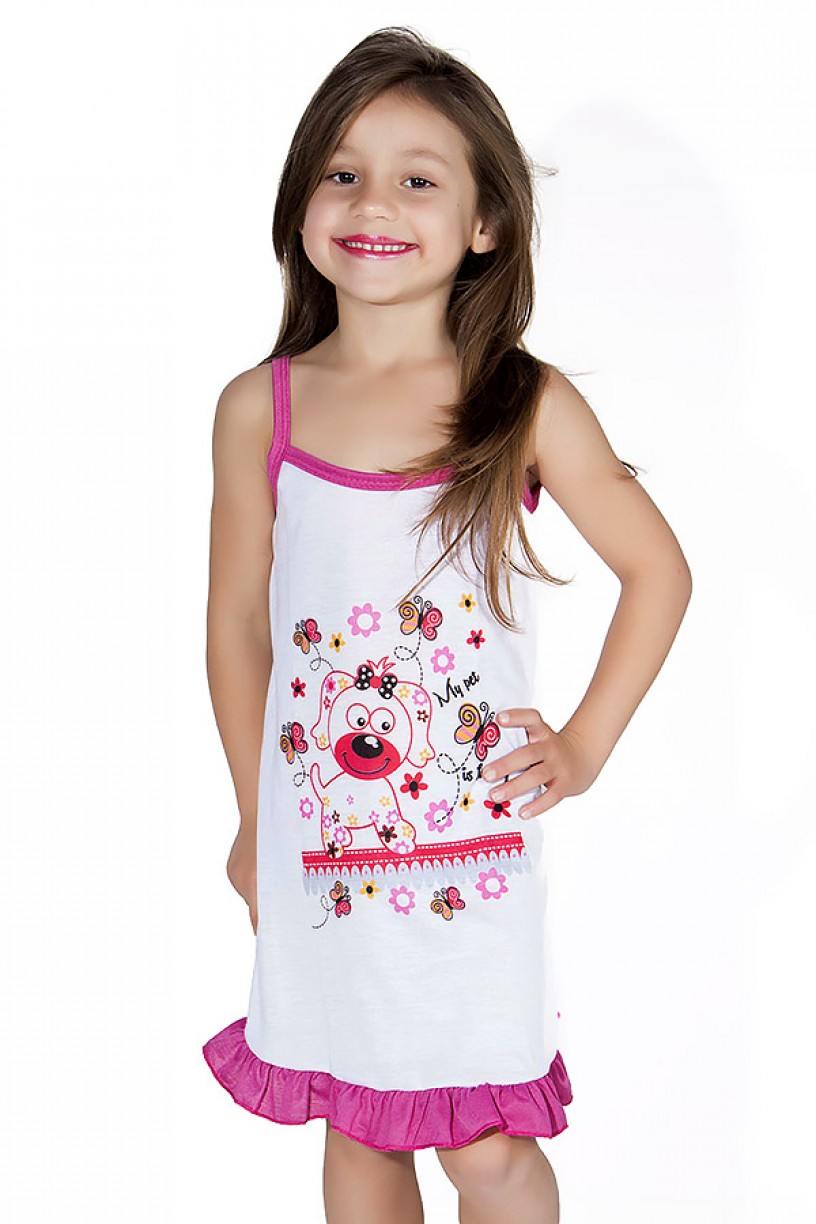 Camisola Infantil 141 (Pink com cachorrinho) AB