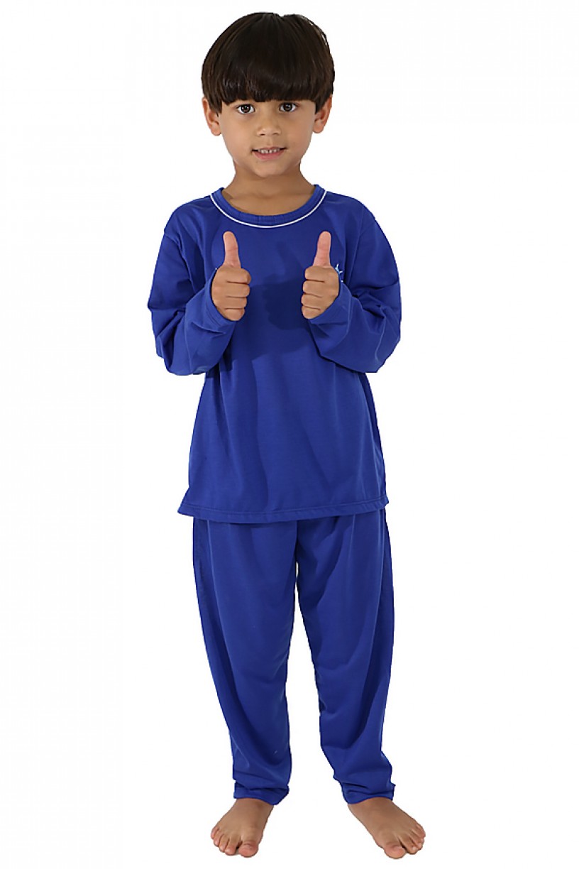 Pijama Infantil Longo 078 (Azul) 