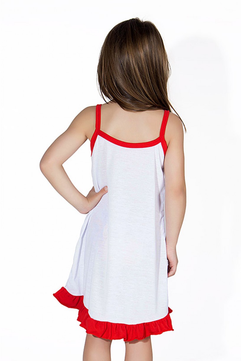 Camisola Infantil 141 (Vermelha com gatinha) AB