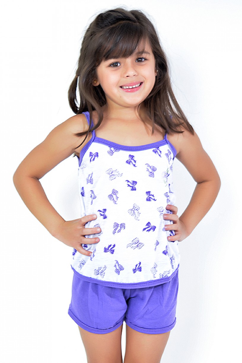 Babydoll Infantil 086 (Roxo) - AB