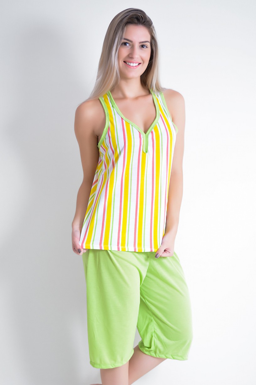 Pijama Pescador 239 (Listrado amarelo)