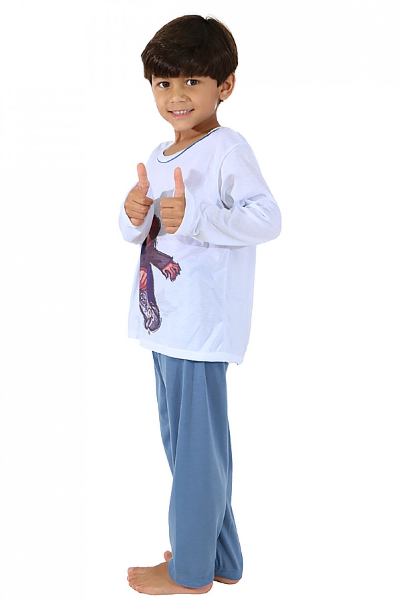 Pijama Infantil Longo 140 (Azul)