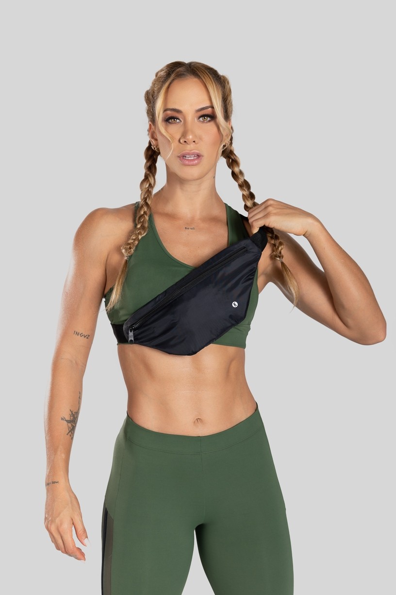 Bag com Silk (Preto / Prata) | Ref: K3205-A