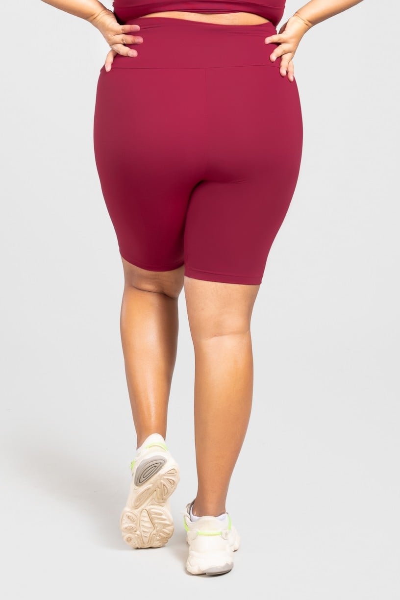 Bermuda Ciclista Básica Plus Size (Vinho) | Ref: KP3078-C