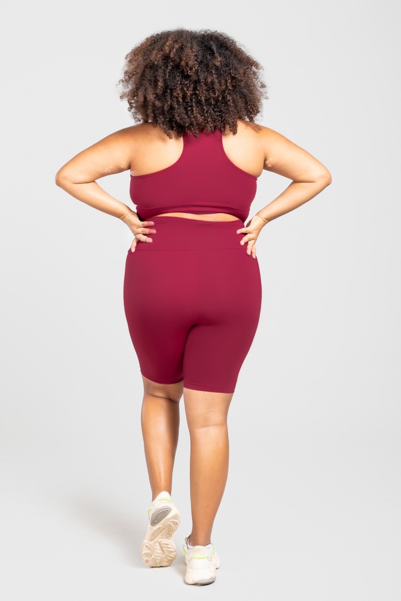 Bermuda Ciclista Básica Plus Size (Vinho) | Ref: KP3078-C