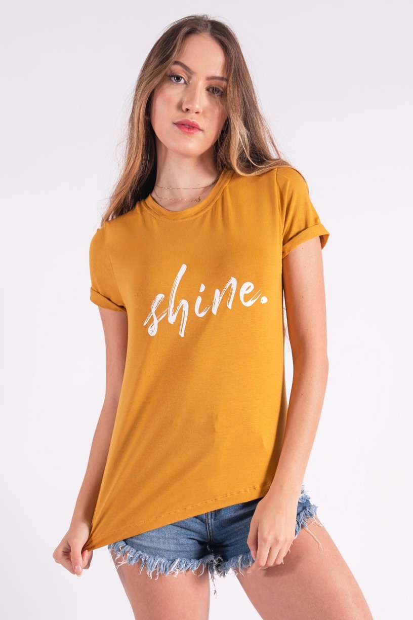 Blusa Nózinho com Silk Shine (Mostarda) | Ref: K2839-G