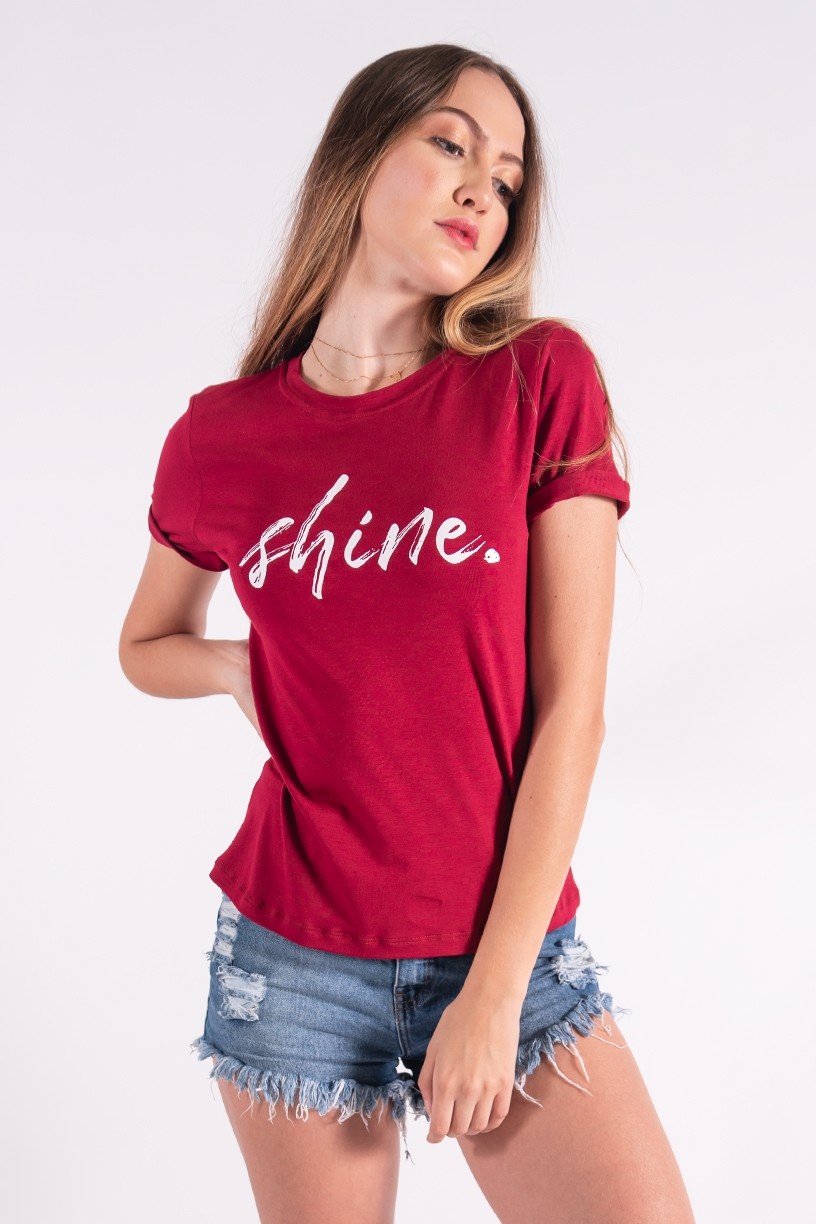 Blusa Nózinho com Silk Shine (Vinho) | Ref: K2839-E