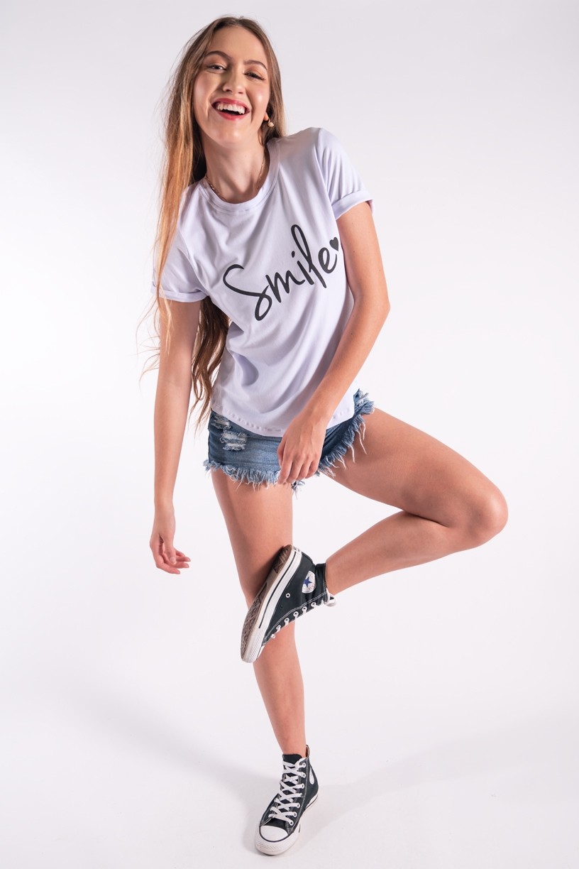 Blusa Nózinho com Silk Smile (Branco) | Ref: K2840-B