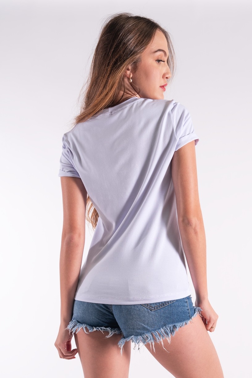 Blusa Nózinho com Silk Smile (Branco) | Ref: K2840-B