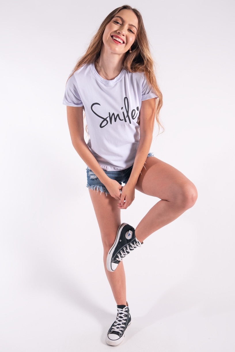 Blusa Nózinho com Silk Smile (Branco) | Ref: K2840-B