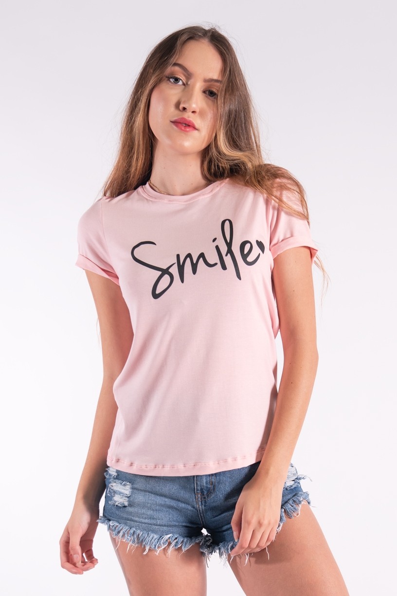 Blusa Nózinho com Silk Smile (Rosa bebê) | Ref: K2840-D