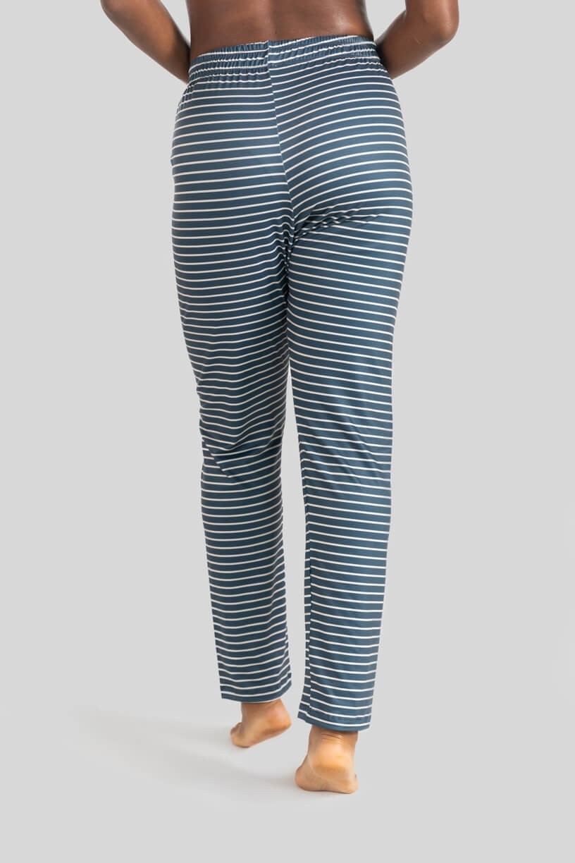 Calça Boca Reta Homewear (Azul Marinho) | Ref: K3105-B