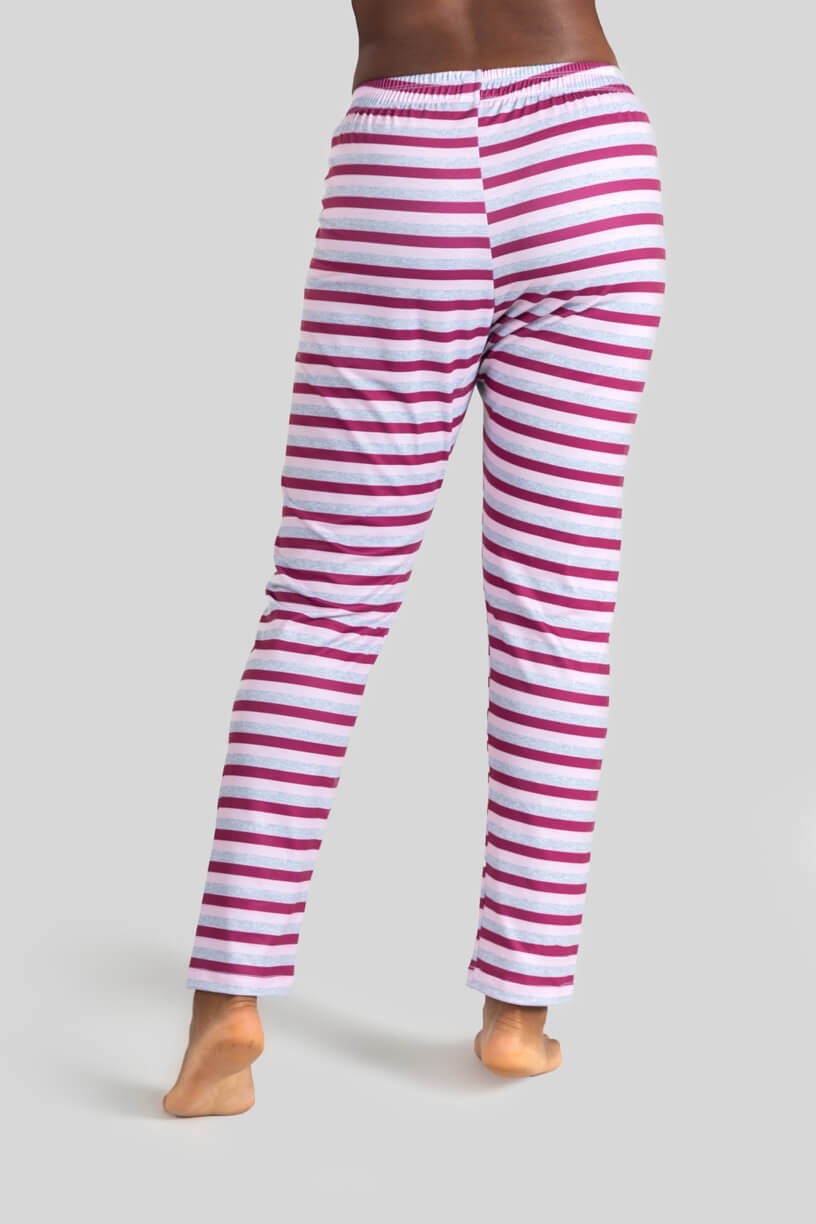 Calça Boca Reta Homewear (Roxo) | Ref: K3105-D