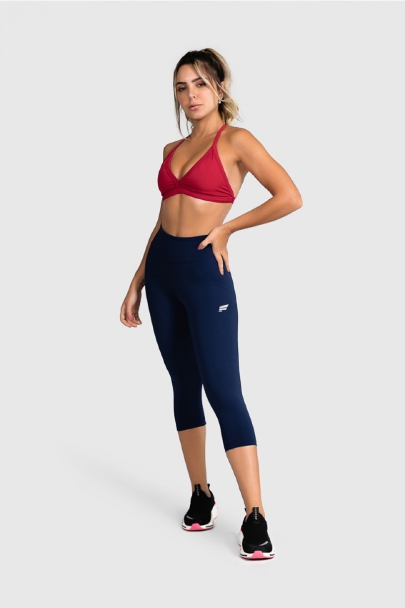 Calça Corsário Fitness Básica (Azul Marinho) | Ref: GO2-H