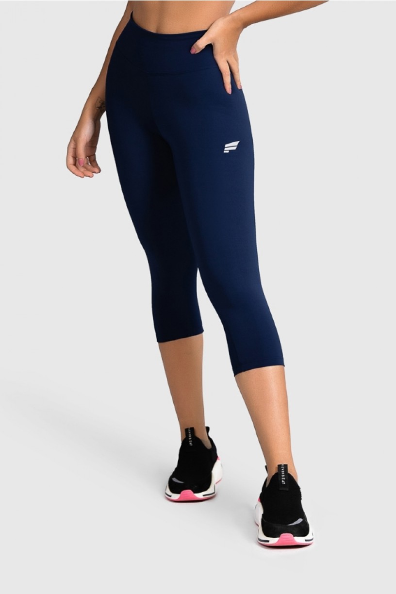 Calça Corsário Fitness Básica (Azul Marinho) | Ref: GO2-H