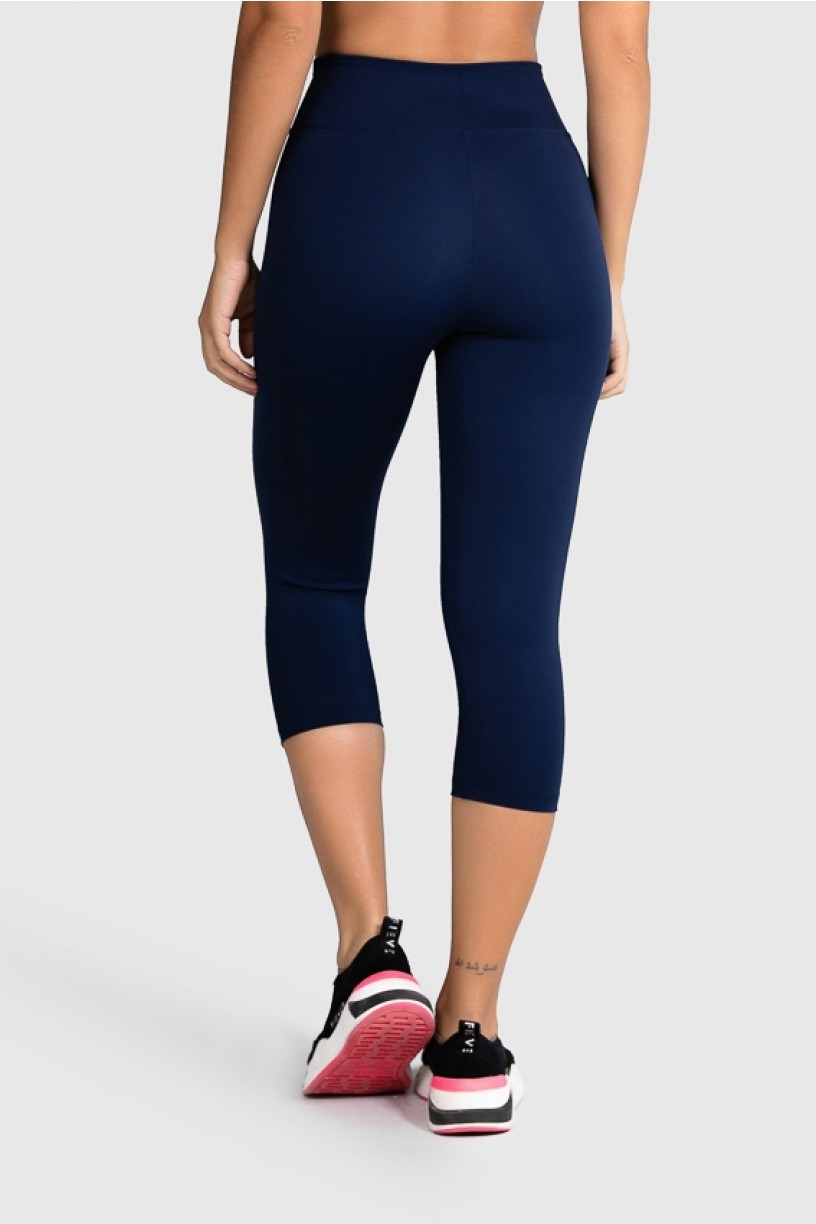 Calça Corsário Fitness Básica (Azul Marinho) | Ref: GO2-H