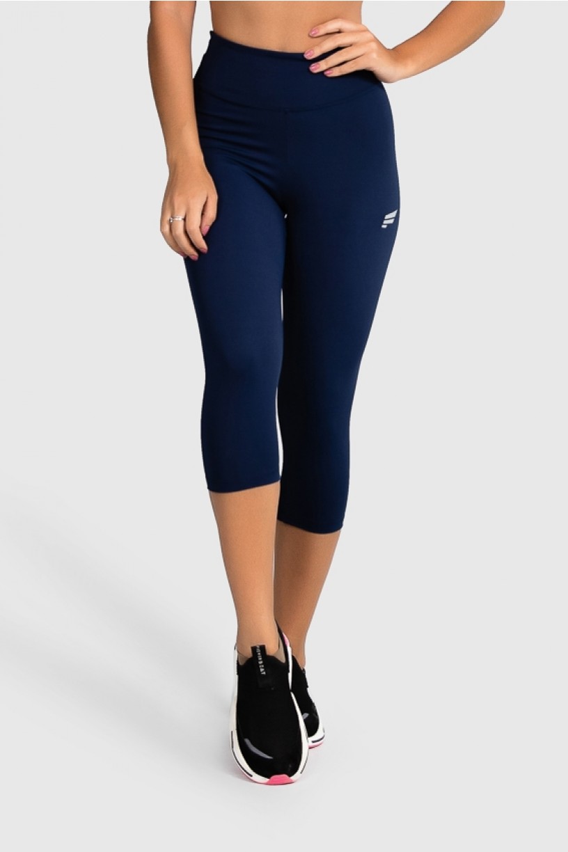 Calça Corsário Fitness Básica (Azul Marinho) | Ref: GO2-H