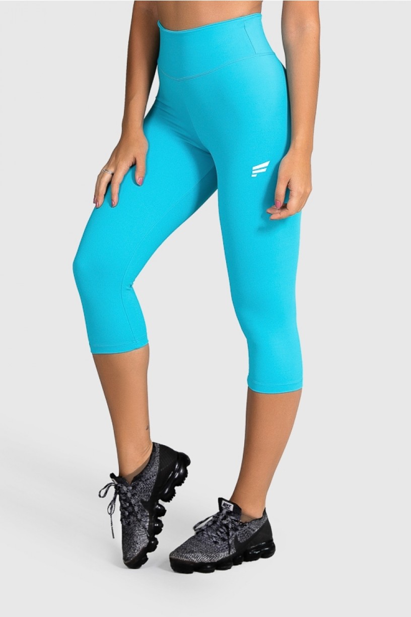 Calça Corsário Fitness Básica (Azul) | Ref: GO2-E