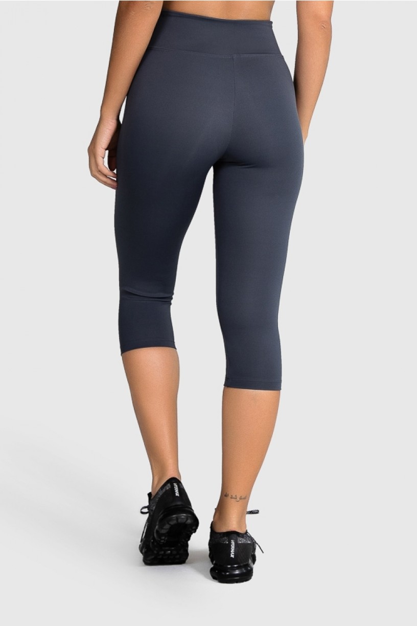 Calça Corsário Fitness Básica (Grafite) | Ref: GO2-B