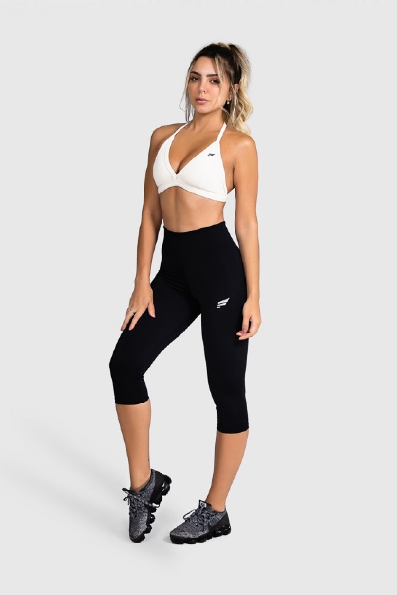 Calça Corsário Fitness Básica (Preto) | Ref: GO2-A