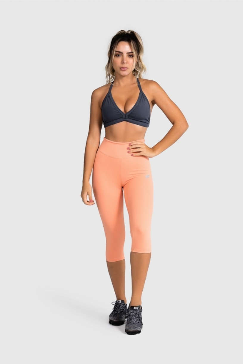 Calça Corsário Fitness Básica (Salmão) | Ref: GO2-F