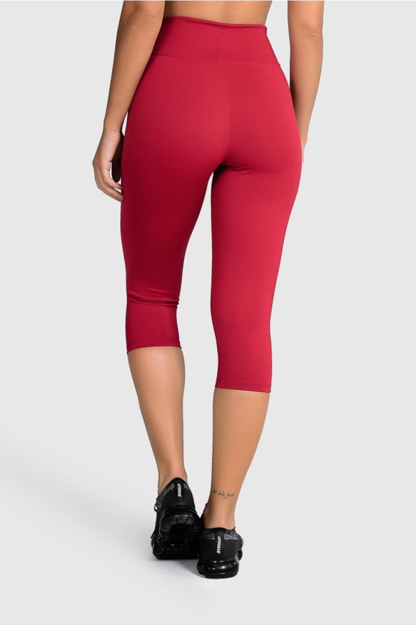 Calça Corsário Fitness Básica (Vinho) | Ref: GO2-C