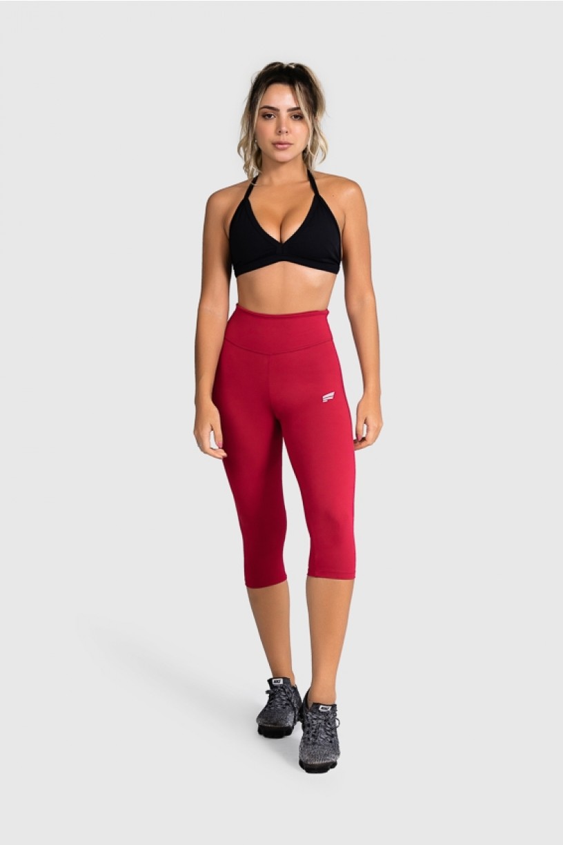 Calça Corsário Fitness Básica (Vinho) | Ref: GO2-C