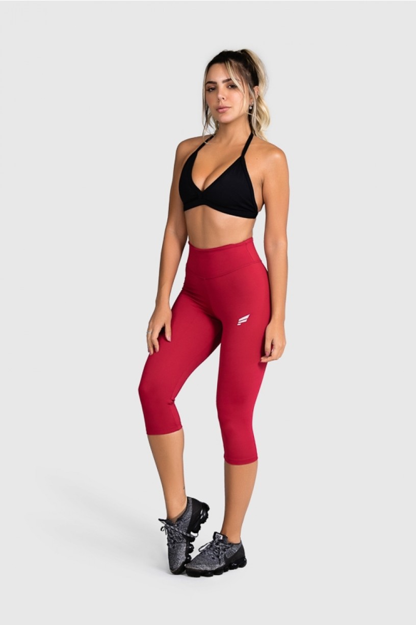 Calça Corsário Fitness Básica (Vinho) | Ref: GO2-C