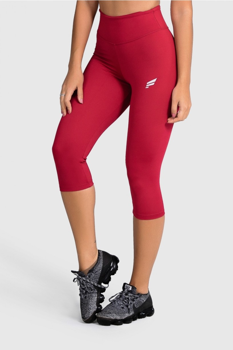 Calça Corsário Fitness Básica (Vinho) | Ref: GO2-C