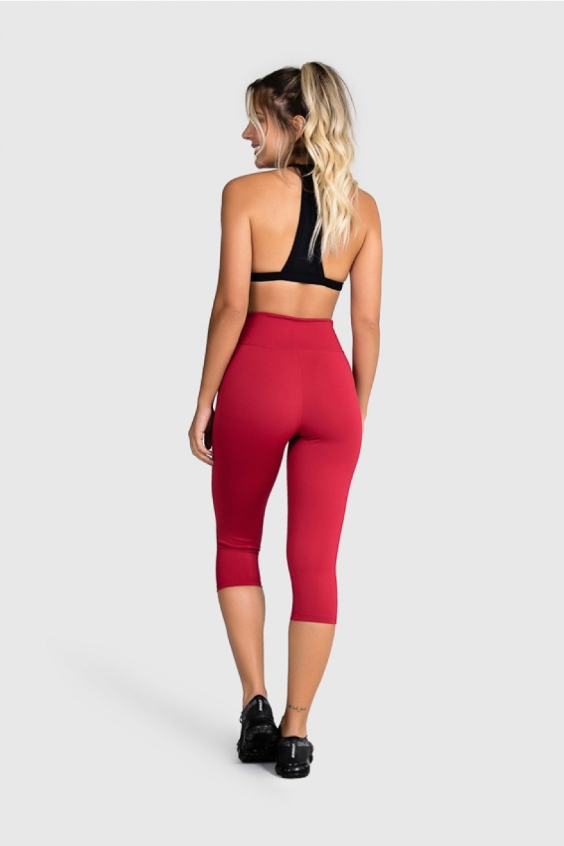 Calça Corsário Fitness Básica (Vinho) | Ref: GO2-C