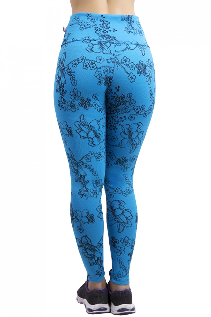 Calça Legging Cós Alto Tecido Jacquard | Ref: F559