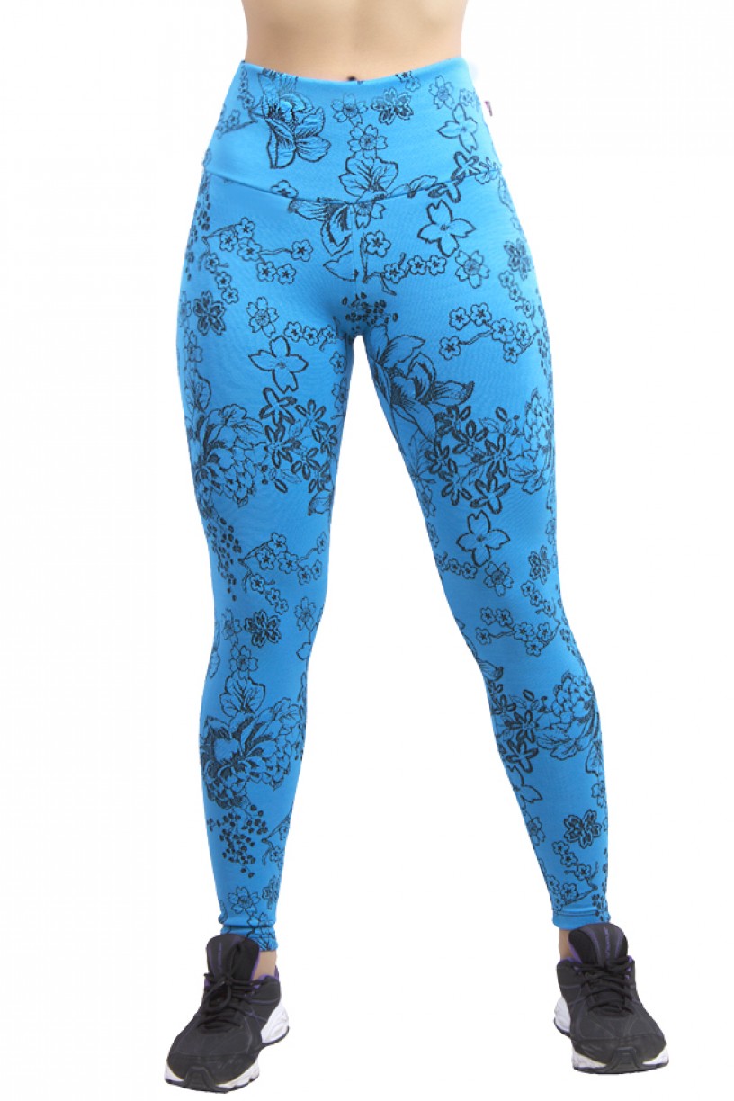 Calça Legging Cós Alto Tecido Jacquard | Ref: F559