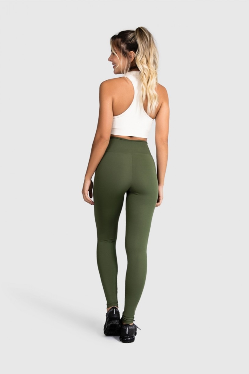 Calça Fitness Básica (Verde Militar) | Ref: GO1-I