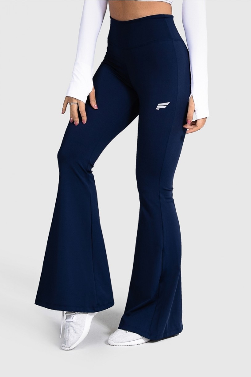 Calça Flare Fitness Básica (Azul Marinho) | Ref: GO4-H