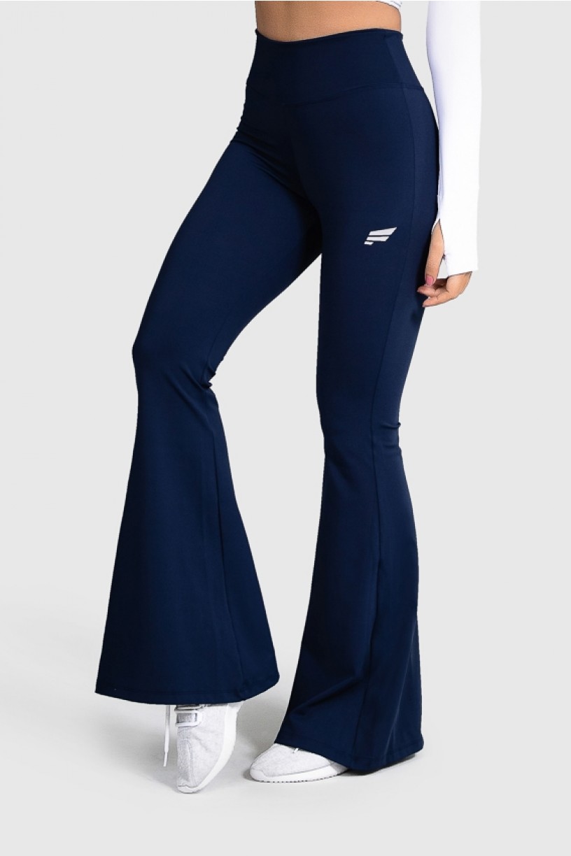 Calça Flare Fitness Básica (Azul Marinho) | Ref: GO4-H