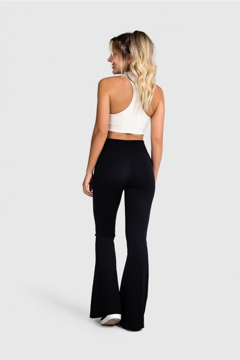 Calça Flare Fitness Básica (Preto) | Ref: GO4-A