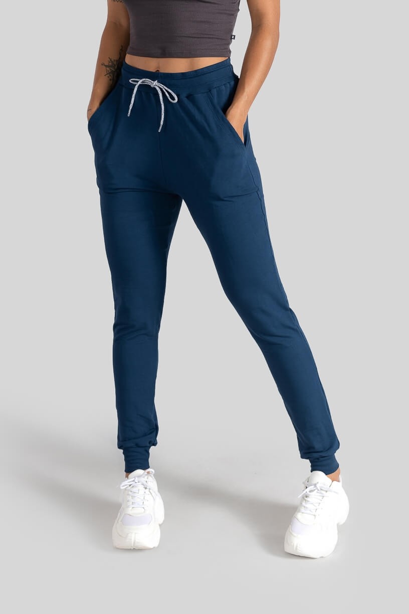 Calça Jogger (Azul / Cinza) | Ref: K3094-B