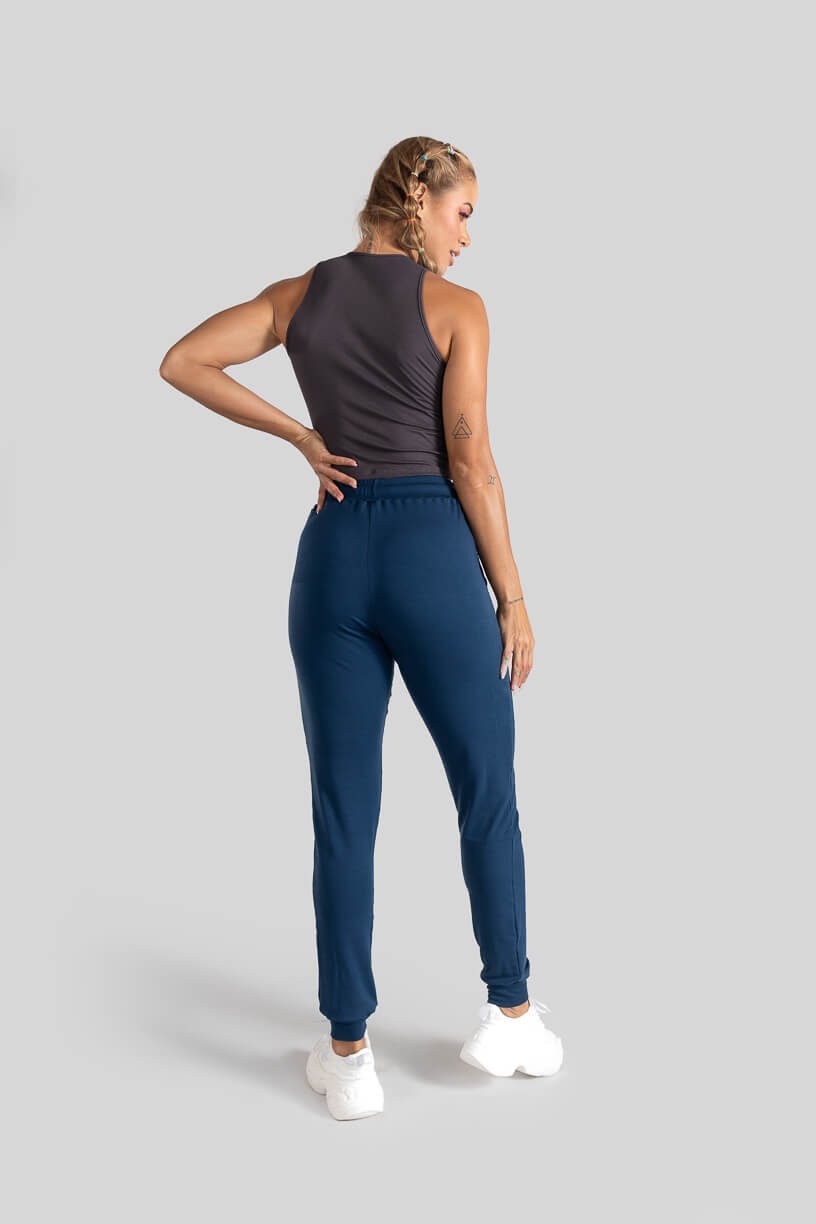 Calça Jogger (Azul / Cinza) | Ref: K3094-B