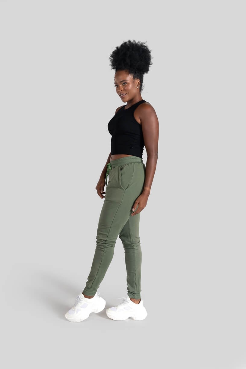 Calça Jogger (Verde Militar / Verde) | Ref: K3094-E