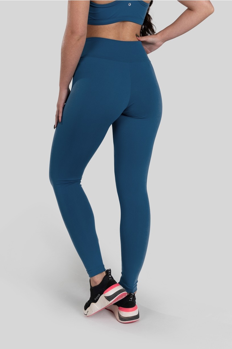 Calça Legging Básica de Poliamida (Azul)  Ref K3185-C