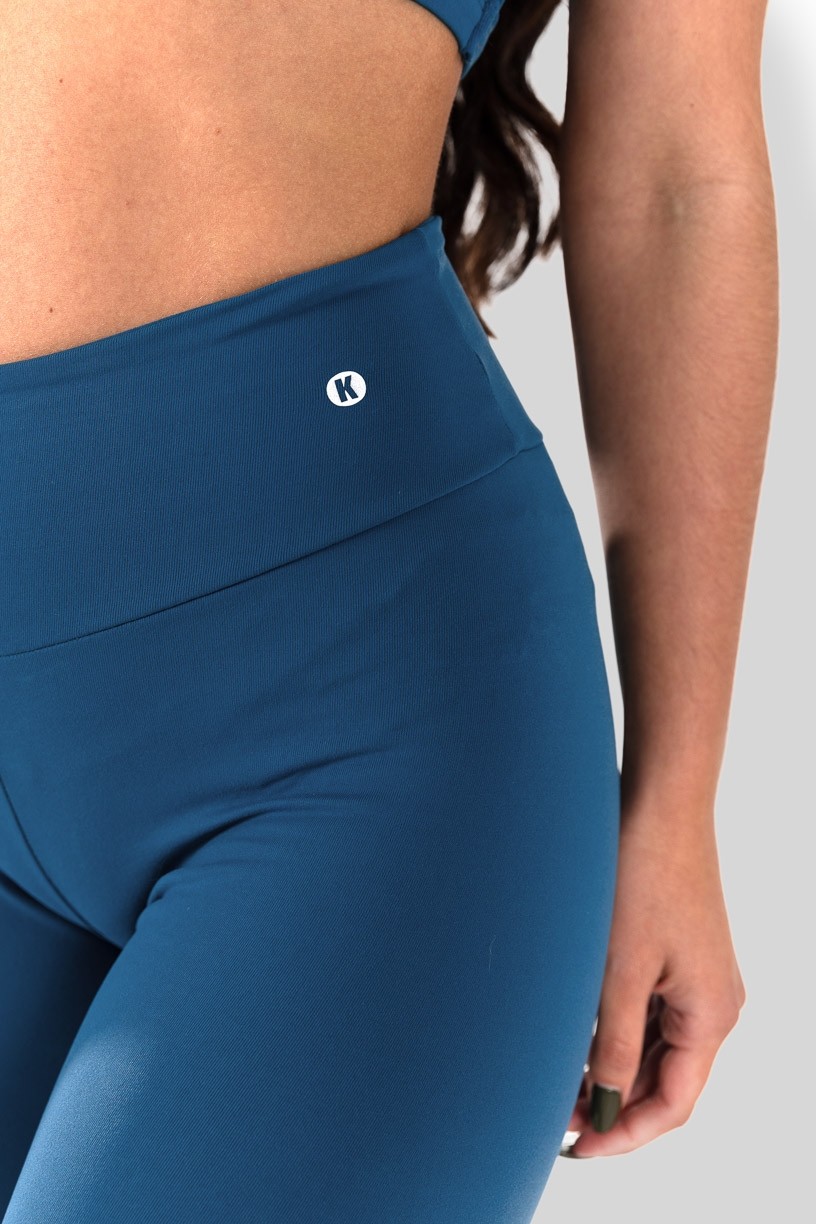 Calça Legging Básica de Poliamida (Azul)  Ref K3185-C