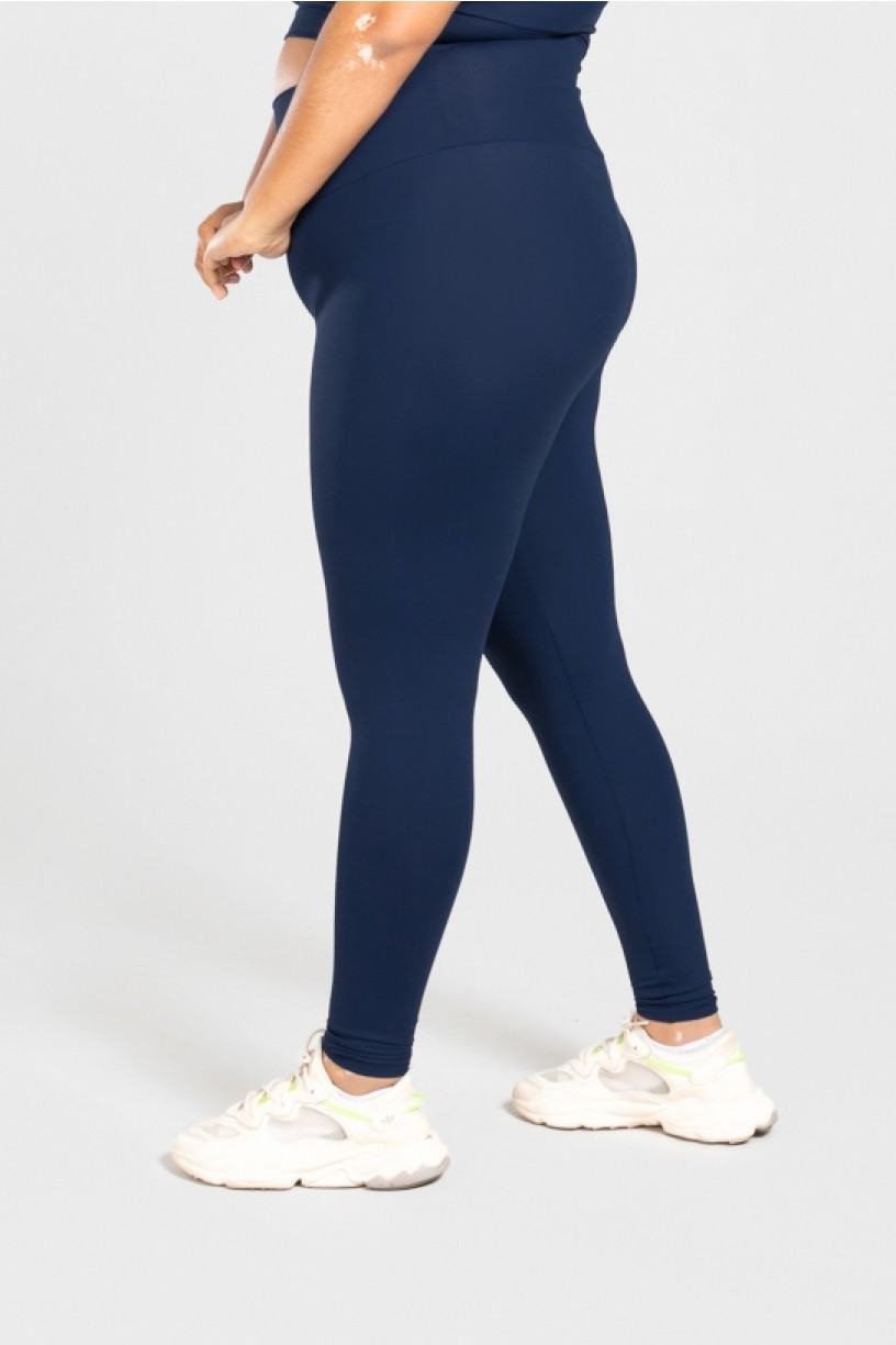 Calça Legging Básica Plus Size (Azul Marinho) | Ref: KP3074-B