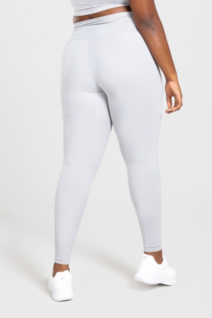 Calça Legging Básica Plus Size (Cinza) | Ref: KP3074-D