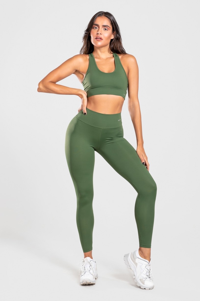 Calça Legging Básica (Verde Militar) | Ref: K3074-E