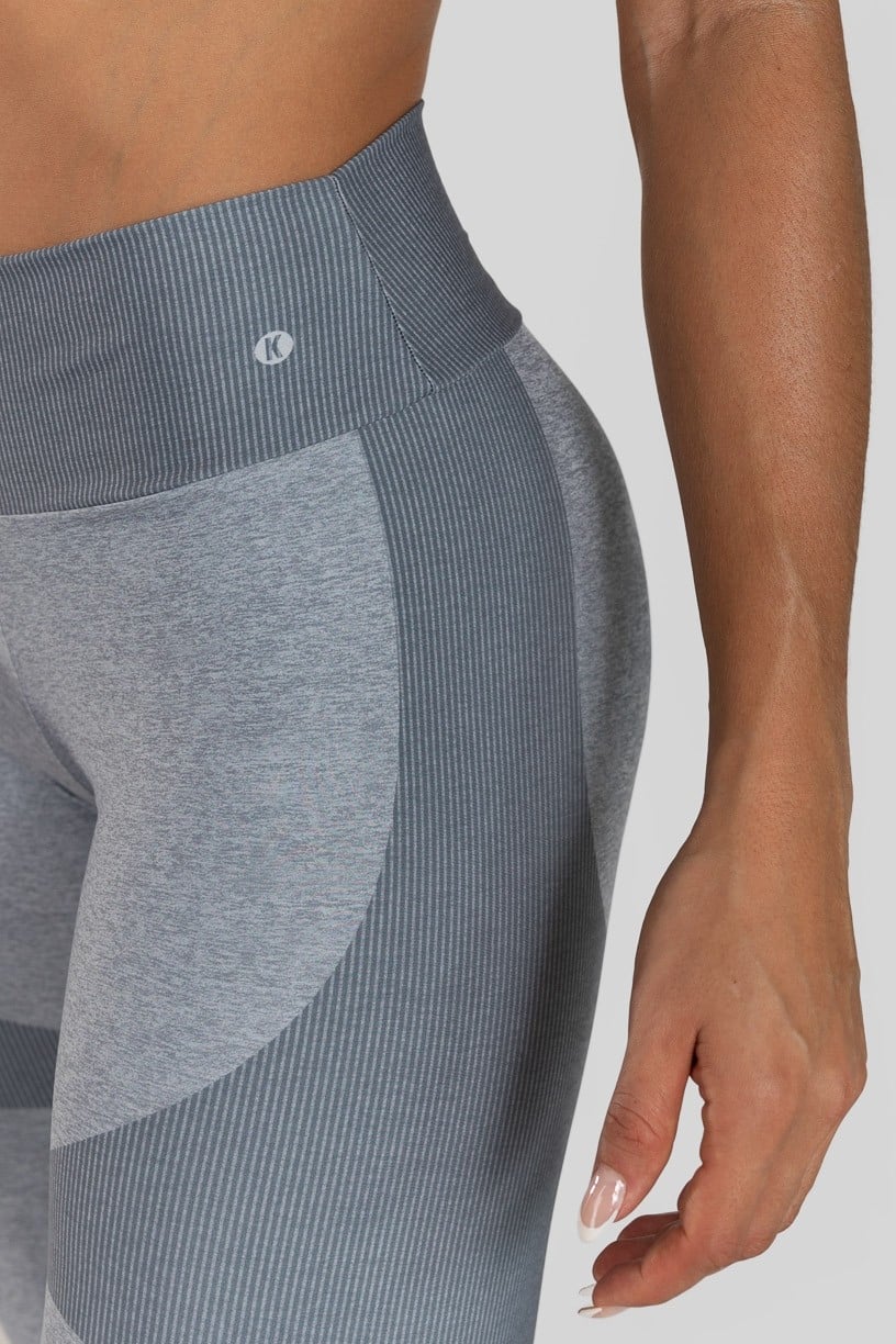 Calça Legging com Cós Duplo Estampa Digital (Gray Bubble) | Ref: K3068-C 